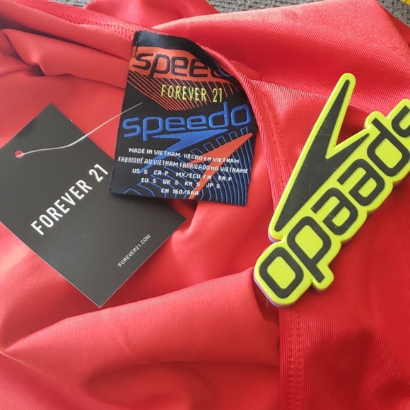 Forever 21 Red Speedo Swimsuit - Picture 7 of 8